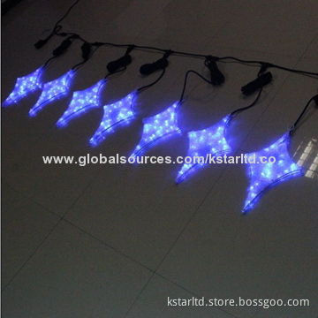 LED starry sky light, 2M with 6pcs diamond star with controller, outdoor use